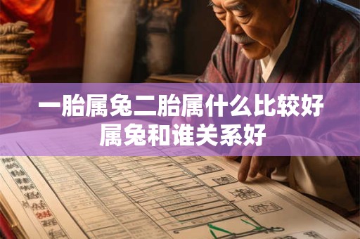 一胎属兔二胎属什么比较好 属兔和谁关系好