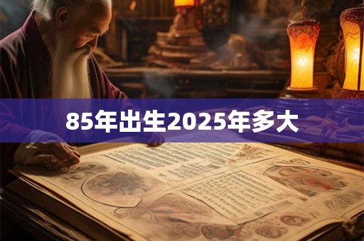 85年出生2025年多大 85年出生2025年多大