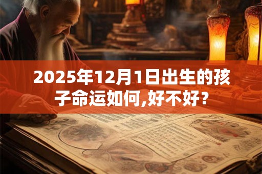 2025年12月1日出生的孩子命运如何,好不好？