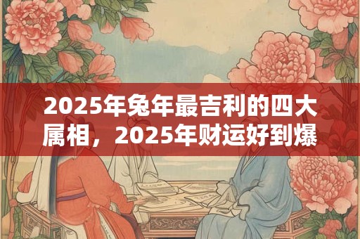 2025年兔年最吉利的四大属相，2025年财运好到爆的生肖