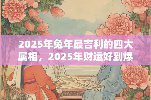 2025年兔年最吉利的四大属相，2025年财运好到爆的生肖