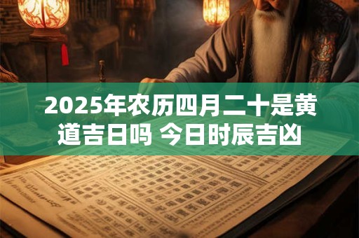 2025年农历四月二十是黄道吉日吗 今日时辰吉凶 2025年农历四月二十是黄道吉日吗 今日时辰吉凶