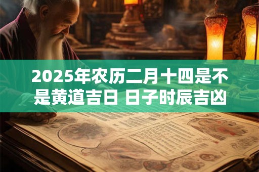 2025年农历二月十四是不是黄道吉日 日子时辰吉凶