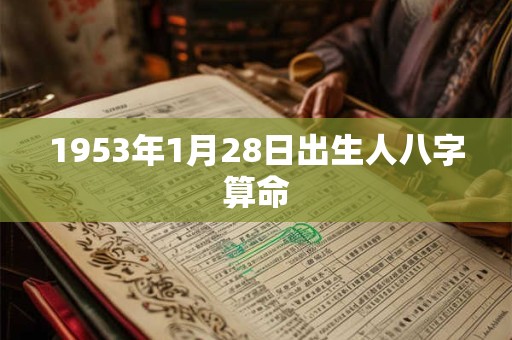 1953年1月28日出生人八字算命