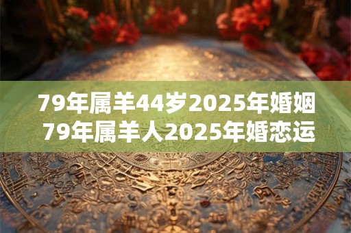79年属羊44岁2025年婚姻 79年属羊人2025年婚恋运势