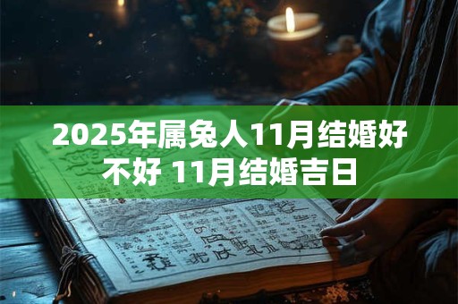 2025年属兔人11月结婚好不好 11月结婚吉日 2025年属兔人11月结婚好不好 11月结婚吉日