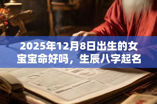 2025年12月8日出生的女宝宝命好吗，生辰八字起名字