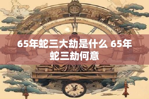 65年蛇三大劫是什么 65年蛇三劫何意