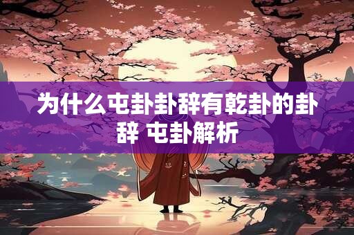 为什么屯卦卦辞有乾卦的卦辞 屯卦解析