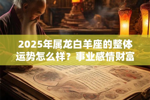 2025年属龙白羊座的整体运势怎么样？事业感情财富运程