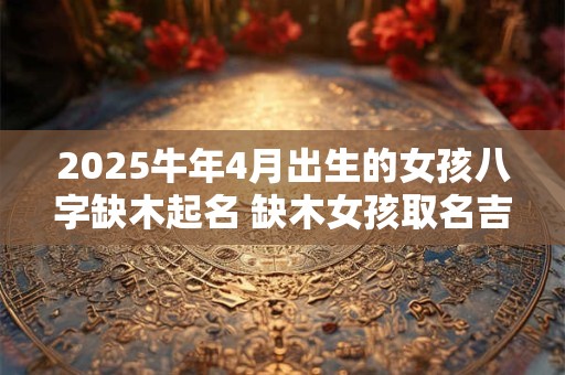 2025牛年4月出生的女孩八字缺木起名 缺木女孩取名吉祥字