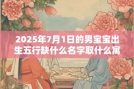 2025年7月1日的男宝宝出生五行缺什么名字取什么寓意好? 2025年7月1日的男宝宝出生五行缺什么名字取什么寓意好?