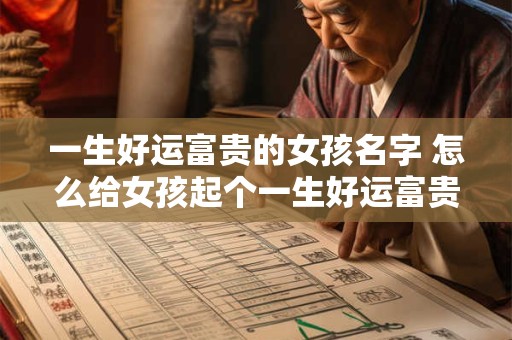 一生好运富贵的女孩名字 怎么给女孩起个一生好运富贵的名字