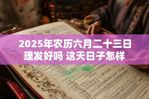 2025年农历六月二十三日理发好吗 这天日子怎样