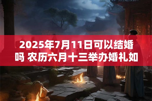2025年7月11日可以结婚吗 农历六月十三举办婚礼如何