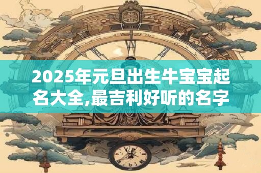 2025年元旦出生牛宝宝起名大全,最吉利好听的名字