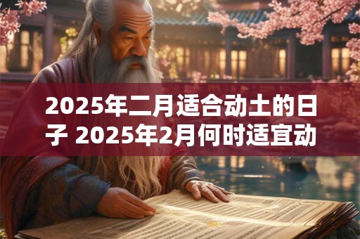 2025年二月适合动土的日子 2025年2月何时适宜动土