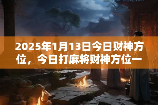 2025年1月13日今日财神方位，今日打麻将财神方位一览表