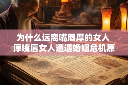 为什么远离嘴唇厚的女人 厚嘴唇女人遭遇婚姻危机原因何在