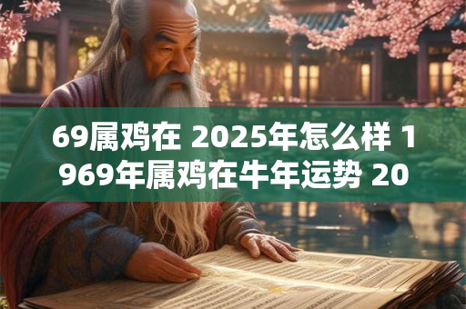 69属鸡在 2025年怎么样 1969年属鸡在牛年运势 2025