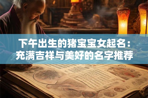 下午出生的猪宝宝女起名：充满吉祥与美好的名字推荐