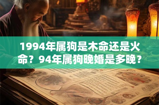 1994年属狗是木命还是火命？94年属狗晚婚是多晚？