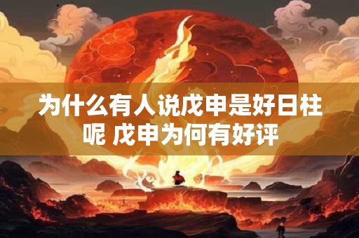 为什么有人说戊申是好日柱呢 戊申为何有好评 为什么有人说戊申是好日柱呢 戊申为何有好评