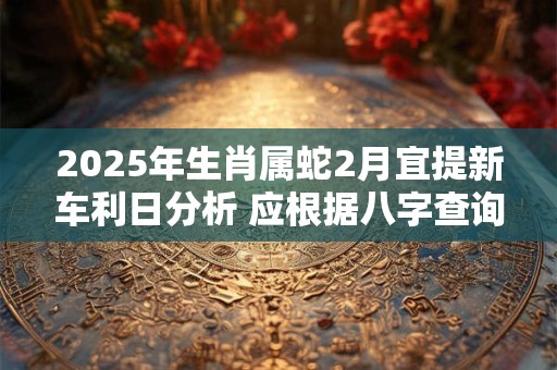 2025年生肖属蛇2月宜提新车利日分析 应根据八字查询