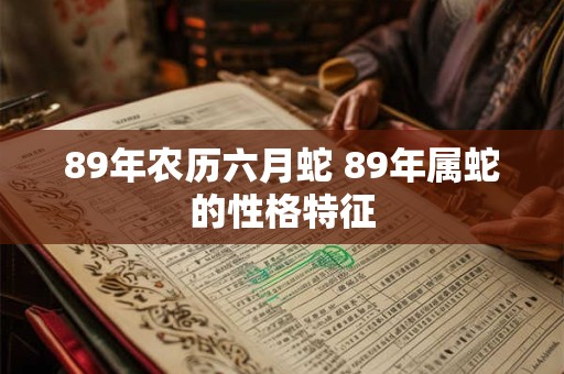 89年农历六月蛇 89年属蛇的性格特征