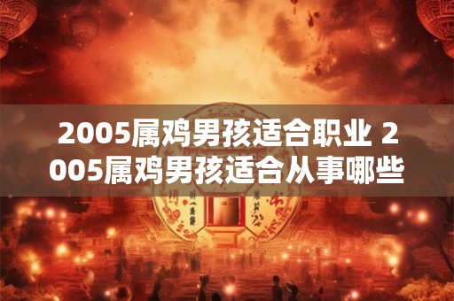 2005属鸡男孩适合职业 2005属鸡男孩适合从事哪些职业