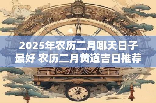 2025年农历二月哪天日子最好 农历二月黄道吉日推荐