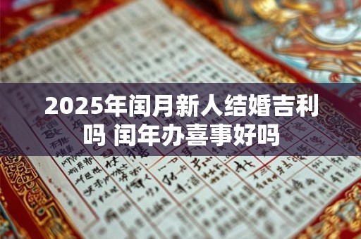 2025年闰月新人结婚吉利吗 闰年办喜事好吗