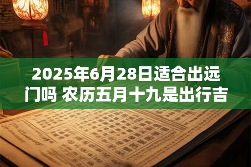 2025年6月28日适合出远门吗 农历五月十九是出行吉日吗