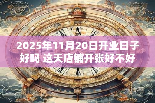 2025年11月20日开业日子好吗 这天店铺开张好不好
