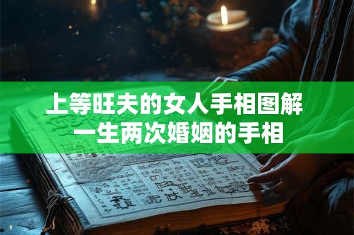 上等旺夫的女人手相图解 一生两次婚姻的手相