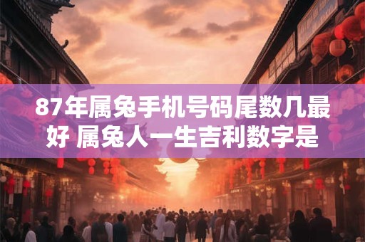 87年属兔手机号码尾数几最好 属兔人一生吉利数字是几