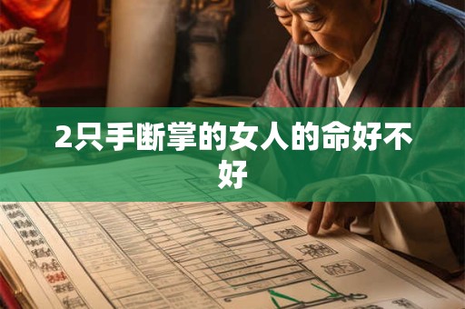 2只手断掌的女人的命好不好
