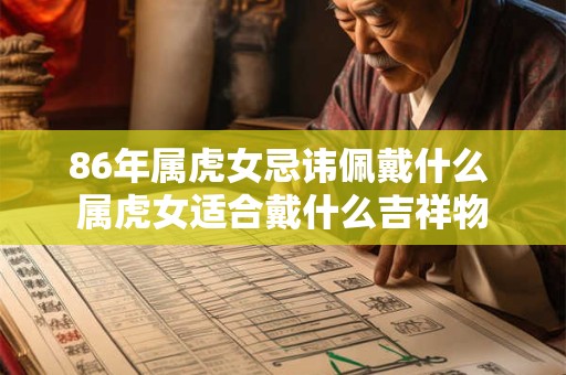 86年属虎女忌讳佩戴什么 属虎女适合戴什么吉祥物
