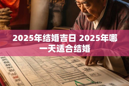 2025年结婚吉日 2025年哪一天适合结婚