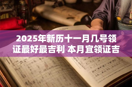 2025年新历十一月几号领证最好最吉利 本月宜领证吉日