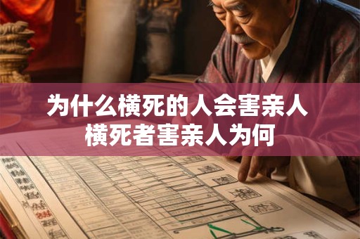 为什么横死的人会害亲人 横死者害亲人为何