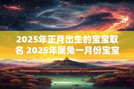 2025年正月出生的宝宝取名 2025年属兔一月份宝宝姓名 2025年正月出生的宝宝取名 2025年属兔一月份宝宝姓名