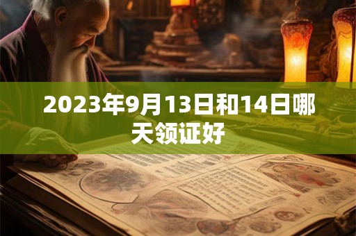 2023年9月13日和14日哪天领证好