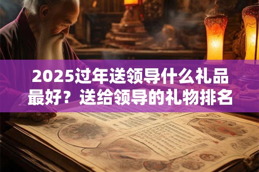 2025过年送领导什么礼品最好？送给领导的礼物排名