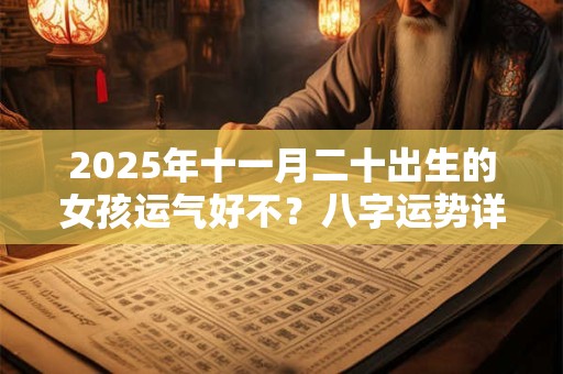 2025年十一月二十出生的女孩运气好不？八字运势详解