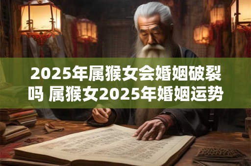 2026年属猴女会婚姻破裂吗 属猴女2026年婚姻运势