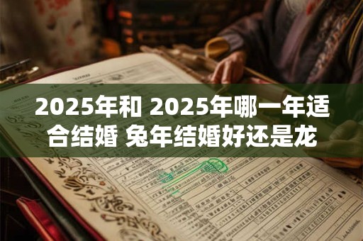 2025年和 2025年哪一年适合结婚 兔年结婚好还是龙年