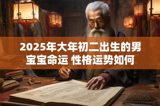 2025年大年初二出生的男宝宝命运 性格运势如何