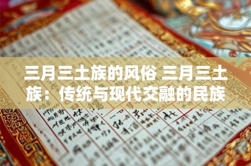 三月三土族的风俗 三月三土族：传统与现代交融的民族风