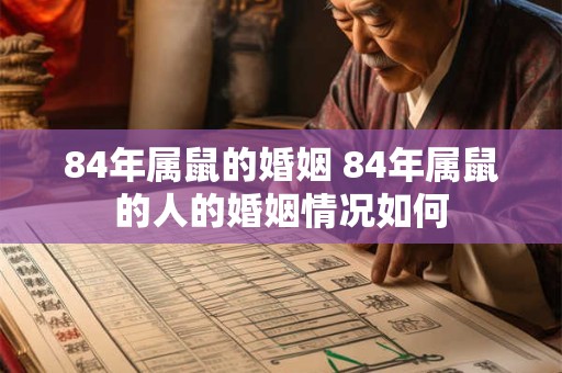 84年属鼠的婚姻 84年属鼠的人的婚姻情况如何
